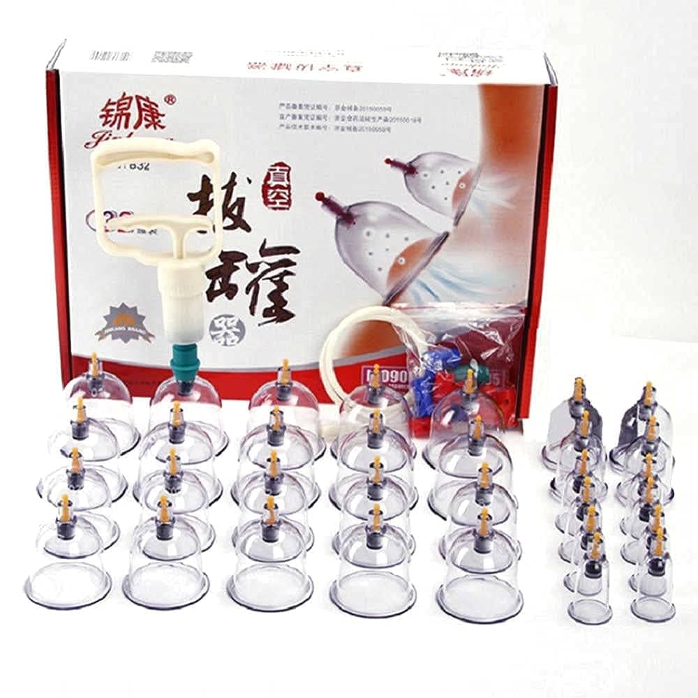 32 Vacuum Cups Chinese Medicine Magnet Therapy Cupping Set Acupuncture Massager hijama