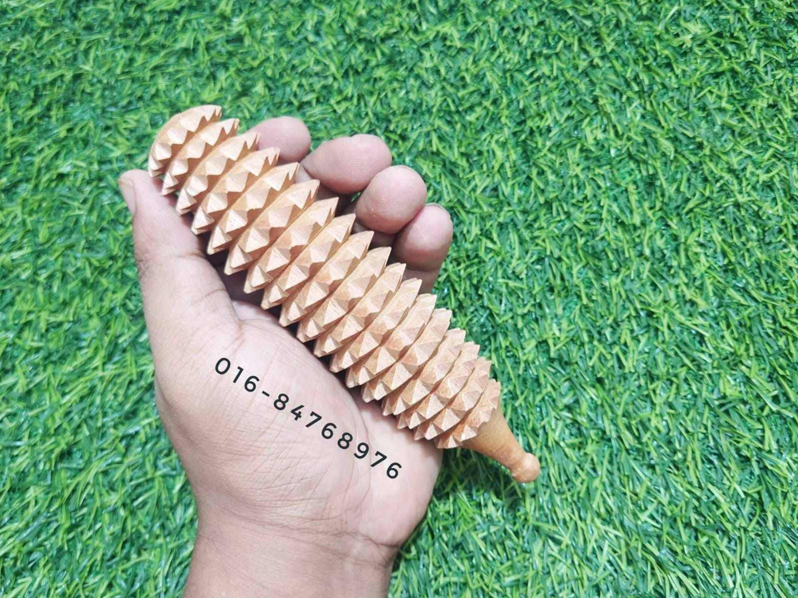 wooden Hand Roller, Acu Hand Roller Massager (Mahogany Wood) Home/Gym or Sports Exerciser for Men & Women
