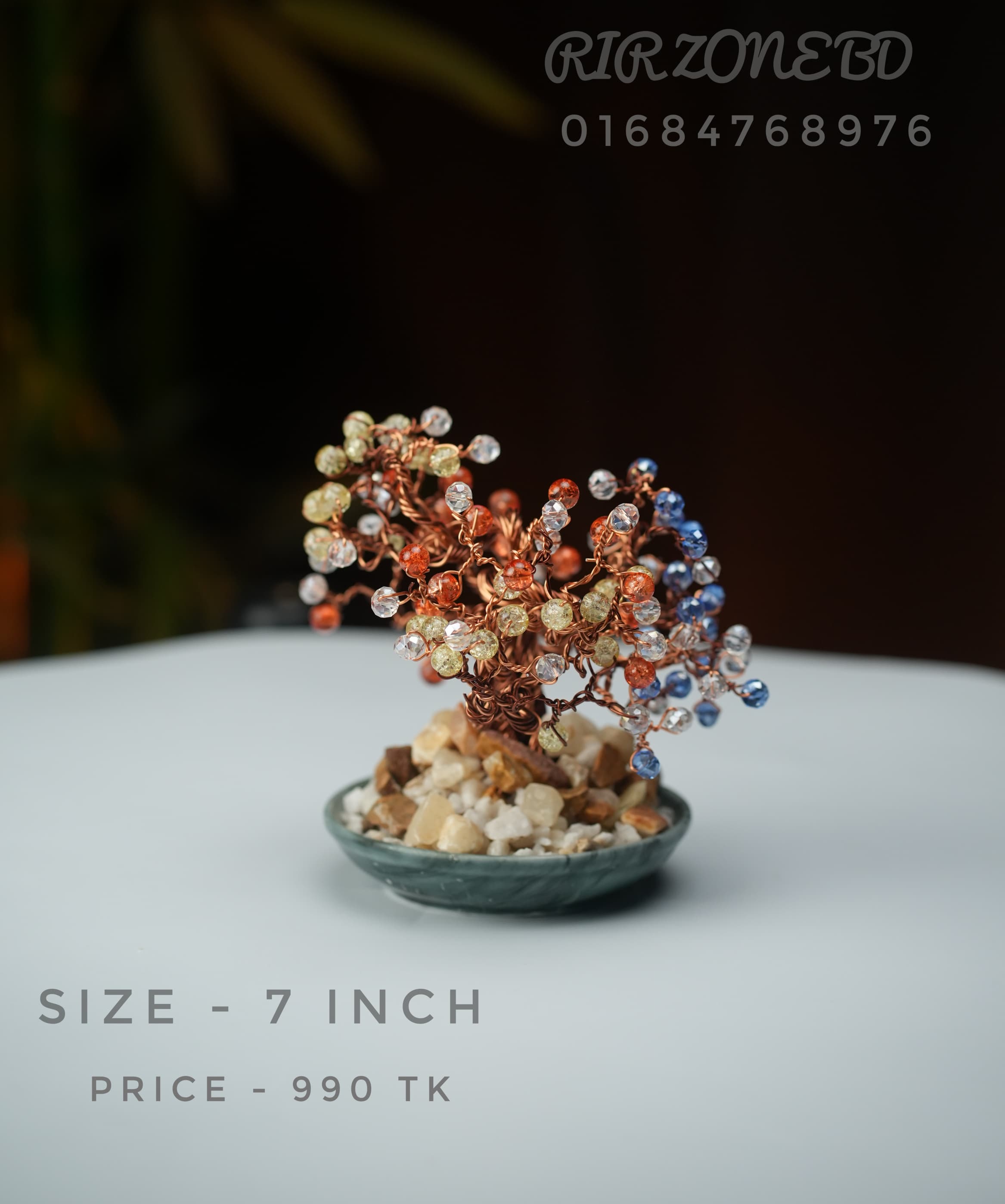 Handmade tree made of copper wire (8 inch)